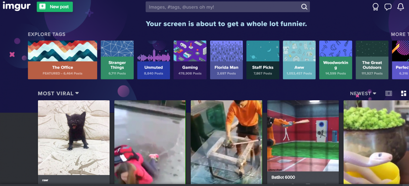 Imgur - Best Online Photo Storage Websites Review | Skylum Blog