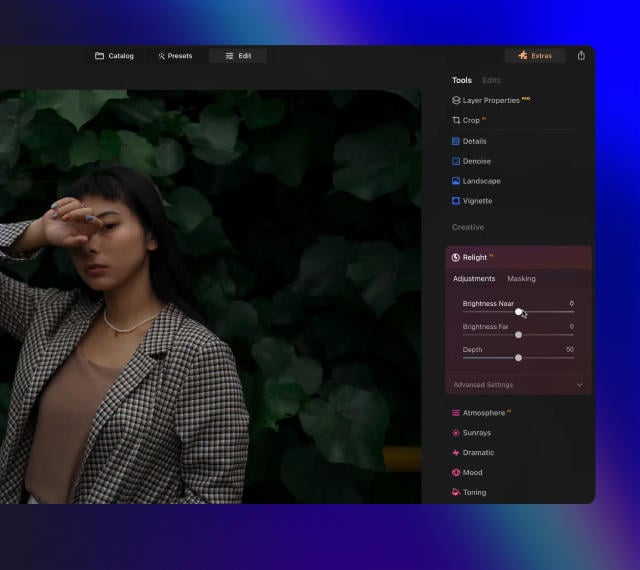 Luminar Neo features: Relight AI - Fix backlit photos in an instant