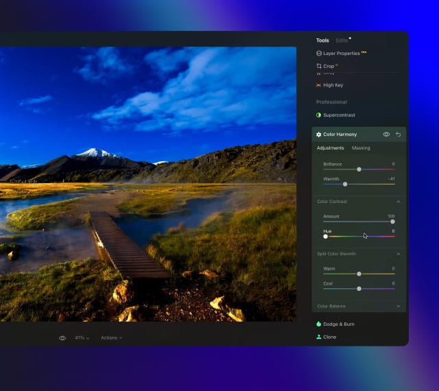 Luminar Neo features: Color Harmony - Get precise color control