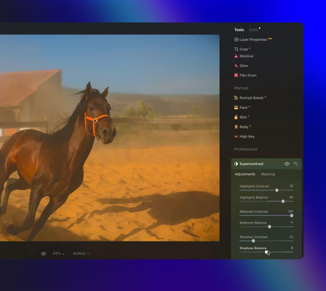 Luminar Neo features: Supercontrast - Experience the power of perfect color contrast